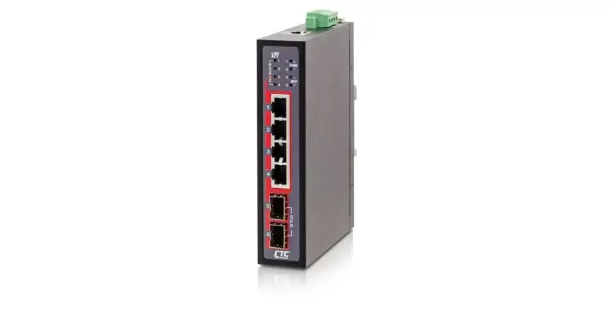 IGS-402CS Неуправляемый коммутатор Gigabit Ethernet (4x 10/100/1000Base-T + 2x 100/1000Base-X SFP)